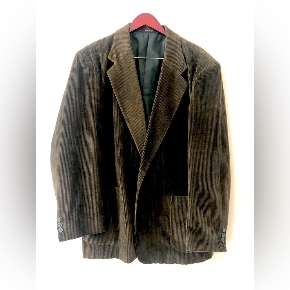 Members only corduroy sport coat, brown, EUC